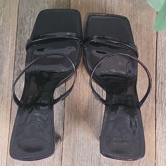 Forever 21 glossy square toe platform heels Size 10 - Picture 6 of 11
